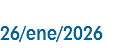 &nbsp;26/ene/2026